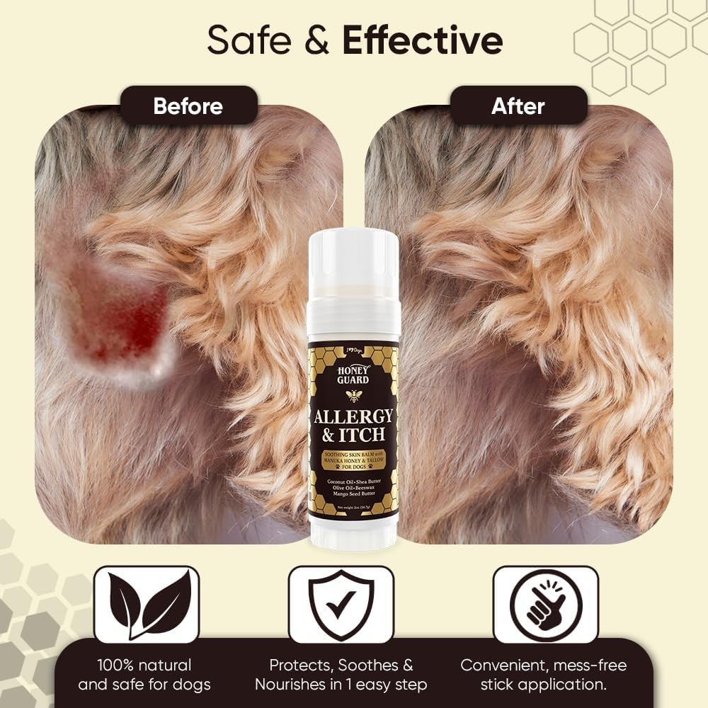 Iheartdogs Honey Guard Allergy and Itch Relief Dog Healing Balm for Paw, Nose