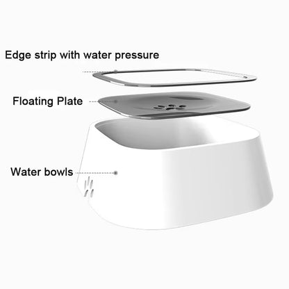 Revolutionary Spill-Proof Dog and Cat Water Bowl - 1.5L Floating Design for Clean and Easy Hydration