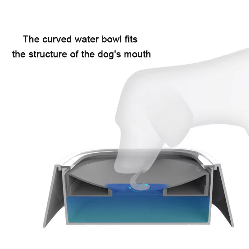 Revolutionary Spill-Proof Dog and Cat Water Bowl - 1.5L Floating Design for Clean and Easy Hydration