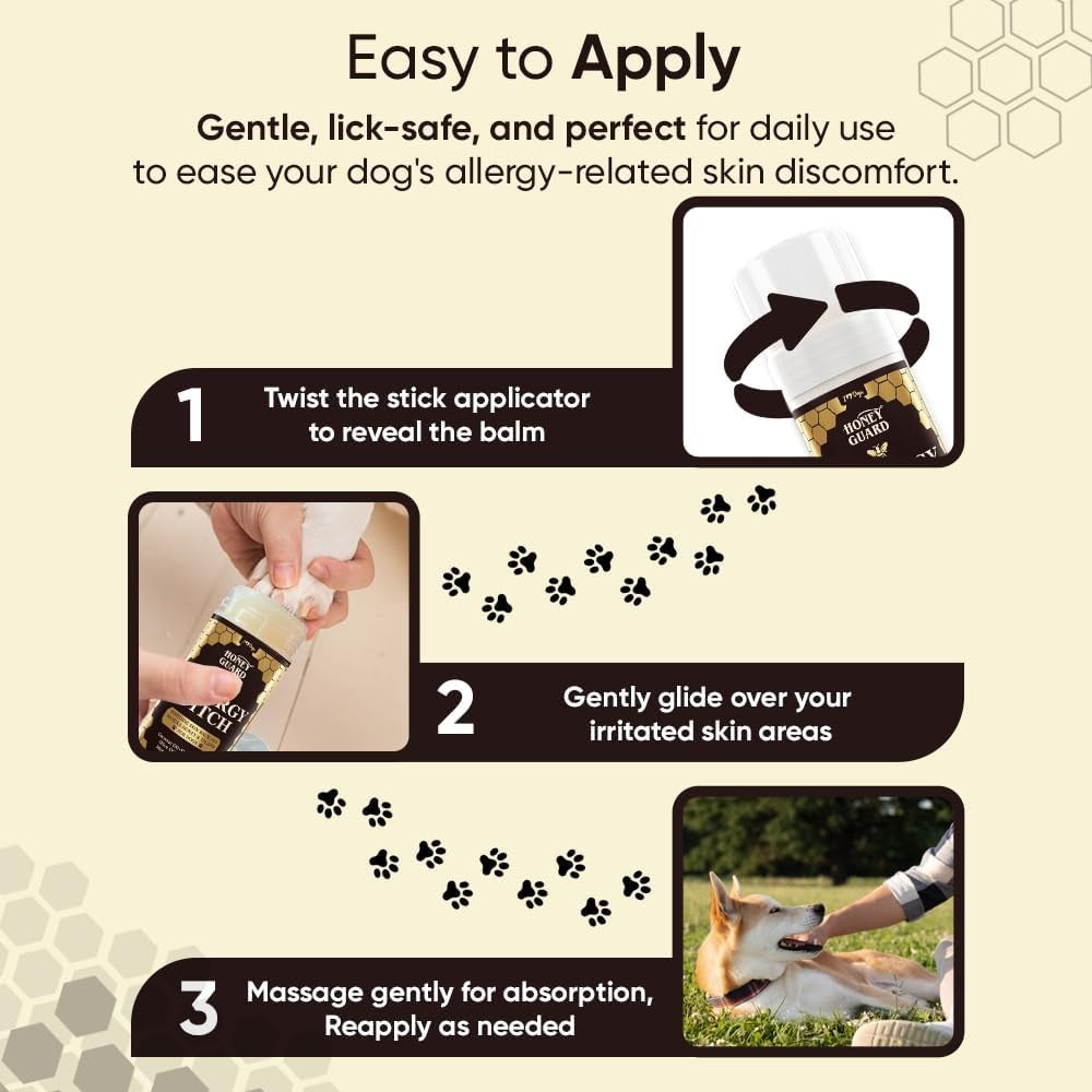 Iheartdogs Honey Guard Allergy and Itch Relief Dog Healing Balm for Paw, Nose