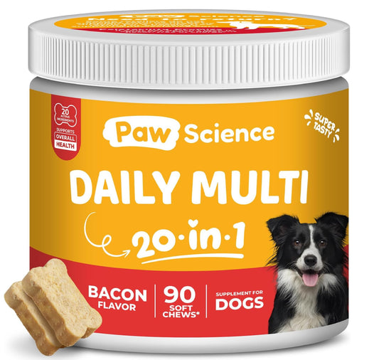 Dog and Supplements 20-In-1 Multivitamin Treats for Dogs Glucosamine